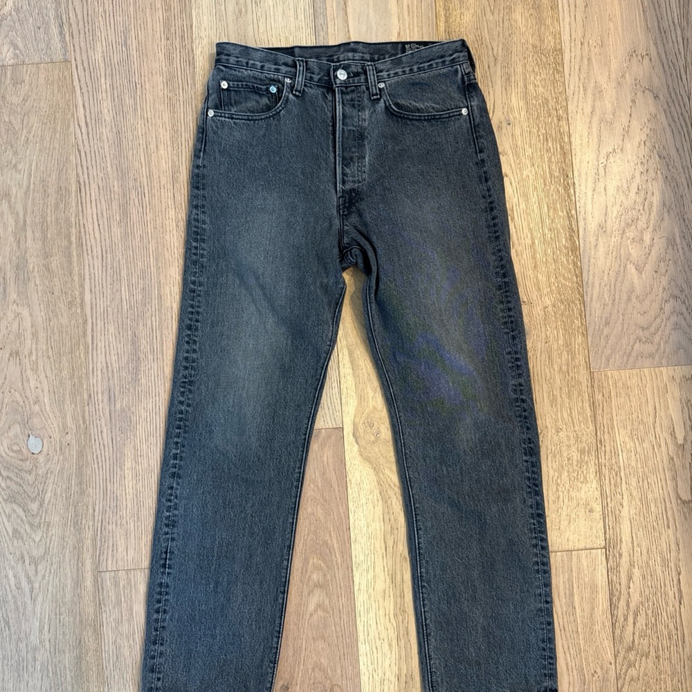 NWOT OrSlow 105 Black Stonewash Jeans Mens
